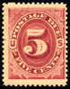 US J25 Mint Hinged 5c Postage Due From 1891 - Taxe Sur Le Port