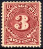 US J40 Mint Hinged 3c Postage Due From 1895 - Segnatasse