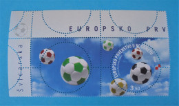 UEFA EURO 2008 AUSTRIA & SWITZERLAND (Croatie Timbre & Vignette MNH**) Football Soccer Fussball Foot Calcio Voetbal - Fußball-Europameisterschaft (UEFA)