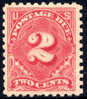 US J60 Mint Hinged 2c Rose Postage Due From 1916 - Strafport