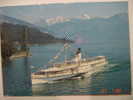 2561 SCHWEIZ SWISS  SHIP BARCO BATEAUX   POSTCARD   YEARS  1980  OTHERS IN MY STORE - Houseboats