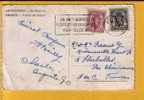 672+673 Op Kaart Met Stempel ANTWERPEN - 1935-1949 Piccolo Sigillo Dello Stato