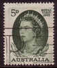 1963 - Australian Royal Visit 5d QUEEN ELIIZABETH II Stamp FU - Usados