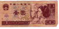 BILLET CHINE - REPUBLIQUE POPULAIRE - P.884c - 1 YUAN - 1996 - Cina