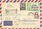 N° Y&t  585A+723+773    Lettre   KROSNO  Vers    FRANCE    18 JUILLET  1974 - Covers & Documents