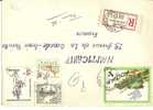 N° Y&t  1536+1629+2041+2115     Lettre   STALINGRAD  Vers    FRANCE    12 NOVEMBRE  1974 - Lettres & Documents