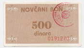 BOSNIA:1000 Din ND(1992) XF *P-50b  *Handstamp NOVI TRAVNIK - Bosnia Y Herzegovina