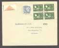 Sweden Postförskott Remboursement Money Order Label Stockholm 1960 Cover To Göteborg 3-sided UPU Anniversary 4-Block !! - Storia Postale