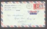United States Airmail Correo Aereo RICEVILLE Iowa 1965 Anniv. 1st International Postal Conf. BOYS TOWN Label Pair !! - 3c. 1961-... Storia Postale