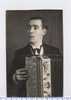 PHOTO  8.5X X 5.5 CM --FERNAND VAN .ACKER -ACCORDEONISTE   --H1 - Photos