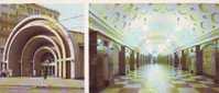 Zs1916 Chemin De Fer Metro Russia Moscow Metro Station Krasnye Vorota Not Used PPC Good Shape` - Subway