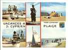 Saint Cyprien Plage: Port Cypriano, Divers Aspects Et Plaisirs De La Plage, Bateaux De Peche (10-1792) - Saint Cyprien