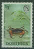 Dominica 1973 Mi 368 YT 362 ** Pseudothelphusa: Cyrique Krab / Cyrique Crab / Cyrique Crab De Mer / Cyrique-Krabbe - Crostacei