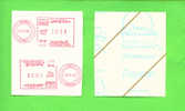 KUWAIT - 21/12/94 - Unused Meter Labels Issued At Safat Due To Stamp Shortage/Pair On Backing Paper 50 Fils - Koweït