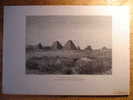 ANCIENNE GRAVURE De 1885 - PYRAMIDES DE MEROE GROUPE DU SUD SOUDAN - BENOIST BUCHTA - SUDAN MEROE PYRAMIDS PYRAMID - Collections