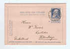 385/15 - CANTONS DE L´EST - Carte-Lettre Grosse BArbe 25 C WELKENRAEDT 1909 Vers L'Allemagne - Kartenbriefe