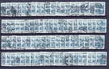 15.815.8.1934 - Großes Lot  "Volkstrachten" - 24 Groschen, Blaugrün, Rund Gestempelt  - Siehe Scan (Vt 575a-d) - Gebraucht