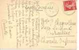 N° Y&t  194 II  CP ,CAD PERLE   LA MALENE      Vers    PONTAILLAC       27 SEPTEMBRE 1927 - Cartas & Documentos