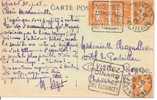 N° Y&t  158X4  CP ,CAD DAGUIN    DINARD      Vers    PARIS     30 JUILLET 1925 - Lettres & Documents