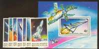 MONGOLIA  SPACE SET + MS MNH - Asia