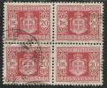 ITALIA REGNO ITALY KINGDOM 1945 LUOGOTENENZA SEGNATASSE TASSE POSTAGE DUE TAXE RUOTA WHEEL LIRE 20 USATO USED OBLITERE' - Postage Due