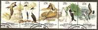 AUSTRALIAN ANTARCTIC TERRITORY - Used 1983 27c Wildlife Strip Of Five - Other & Unclassified