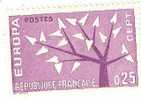 TIMBRE  ANNEE 1962 "Europa 1962 Mauve 0.25" NON OBLITERE - 1962