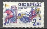 1 W Valeur Used, Oblitérée - TCHÉCOSLOVAQUIE - HOCKEY - N° 1087-1 - Eishockey