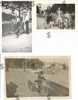 Lot De 3 Photographies Originales Vélo Cyclistes Cycle Petite Reine Homme Femme Enfant - Ciclismo