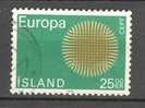 Iceland 1970 Mi. 443    25 (Kr) Europa CEPT - Gebraucht