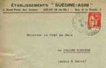 Paix 283 Sur Lettre Des Ets Suédine-Asim à Arles, Pour  Chalon-sur-Saône - 1932-39 Frieden