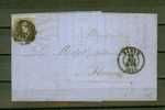 BELGIQUE  N° 6 Obl. S/Lettre Entiére - 1849-1865 Medallones (Otros)