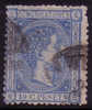 Edifil 164 Alfonso XII 10 Cts Azul 1875 Plancha 16 Usado - Gebruikt