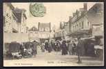 CPA PRECURSEUR-- FRANCE- BLÉRÉ (37)-  LE MARCHÉ EN 1900- TRES BELLE ANIMATION GROS PLAN - Bléré