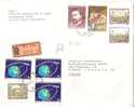 42925)lettera Racc. Con 8 Valori + Annullo Da Wien A Catania Il 1-2-1993 - Storia Postale