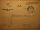 CORDOBA ALMODOVAR DEL RIO 1974 A Castelldefels Ayuntamiento Town Hall Franquicia Sobre Frontal Front Cover Lettre - Postage Free