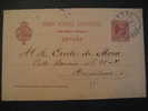 JAEN MARTOS 1898 A Barcelona Nº31Bc 3ª Linea Sobre Direccion Tarjeta Entero Postal Stationery Entier Postaux - Covers & Documents