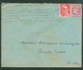 Maury N°716 + N°679 OBLITERE Chateauroux SUR LETTRE En Mars 1947- Af0107 - 1945-54 Marianne Of Gandon