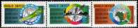 WWF Umwelt-Konferenz 1992 UNCED Brasilien 2476/8 ** 4€ Globus Karte Flagge Vögel Blumen Map Set Of Brazil - Ongebruikt