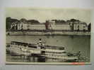 2934  WIESBADEN BIEBRICHGERMANY  POSTCARD YEARS  1950  OTHERS IN MY STORE - Houseboats