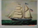 2952 AMANDA SHIP BARCO BARK     GERMANY  POSTCARD YEARS  1970  OTHERS IN MY STORE - Houseboats