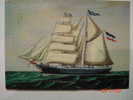 2952 AMANDA SHIP BARCO BARK     GERMANY  POSTCARD YEARS  1970  OTHERS IN MY STORE - Péniches