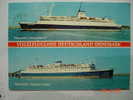 2950  VOGELFLUGLINIE GERMANY- DANEMARK SHIP BARCO BARK     GERMANY  POSTCARD YEARS  1970  OTHERS IN MY STORE - Houseboats
