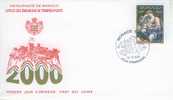 PJM2226 Noel Madonne Simone Cantarini 2226 Monaco 1999 FDC Premier Jour - Madonna