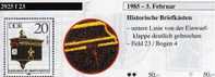Abart Postkasten 1985 Offener Briefkasten DDR 2925 I Im Bogen O 63€ Mit Vergleichsstück  Error On Stamps Bf Germany - Variétés Et Curiosités