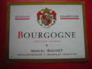 ETIQUETTE-BOURGOGNE-METHODE CHAMPENOISE-APPELLATION CONTROLEE-MARCEL BOUVET-NEGOCIANT ELEVEUR A MEURSAULT - Bourgogne
