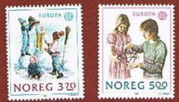 NORVEGIA       - UNIF.976.977  -  1989 EUROPA CEPT: GIOCHI INFANTILI     - NUOVI (MINT)** - Nuovi