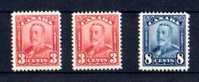 Canada 1928-29 Georges V, 131-134 *, Cote 46 € - Unused Stamps