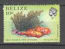 Belize 1984 SG. 772  10c. Queen Elizabeth II. Marine Life Sea Fans And Fire Sponge MH - Belice (1973-...)