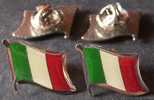 2  PIN'S Neufs   DRAPEAU   ITALIE   ITALIA   ITALY   ITALIEN    Port  OFFERT - Polizia